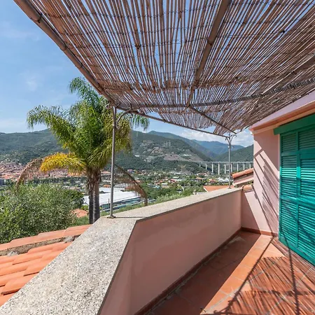 M - Pool&panorama Villa Castellaro (Liguria)